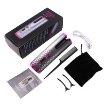 Cordless Wireless Auto Rotating Hair Curler LCD Waver Curling Machine
