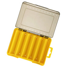Bait storage box, bait, hooks, waterproof, transparent clamps, fishing accessories, fishing hooks, yellow storage box
