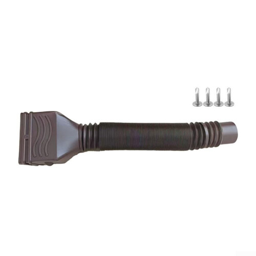 Innovative Downpipe Extension Solution Flexible Length up to 150cm Brown Brown