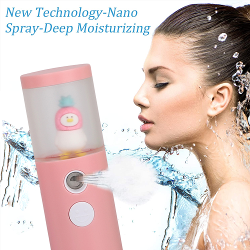 Φορητός ατμομάγειρας προσώπου Nano, μίνι χαριτωμένο κορίτσι με επαναφορτιζόμενο 2