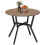 Homcom HOMCOM Small Kitchen Table with Black Steel Legs, Dining Table, Brown 2