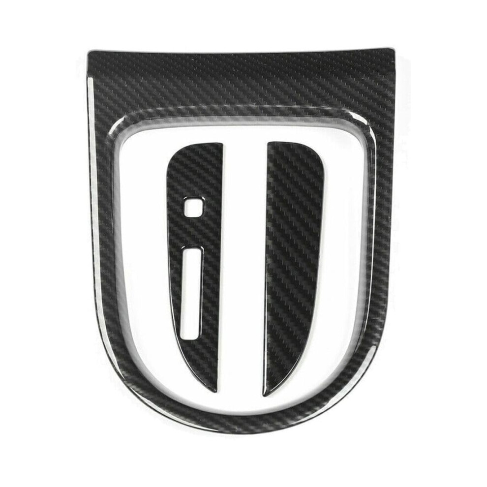 Carbon Fiber Gear Shift Trim Cover Set Of 3 For Compatible With Mustang 20152022 Interior Styling 9001264670825