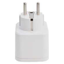 Kompakter Reiseadapter mit zwei Eingängen, internationaler Typ-E/F-Stecker für weltweites Reisen – Ihr tragbarer Strombegleiter