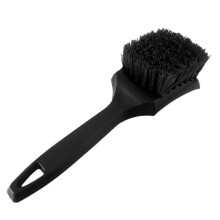 Car Wheel Cleaning Brush with Hard Bristles, Scratch Tire Cleaner, NonSlip Grip for Cars and Trucks