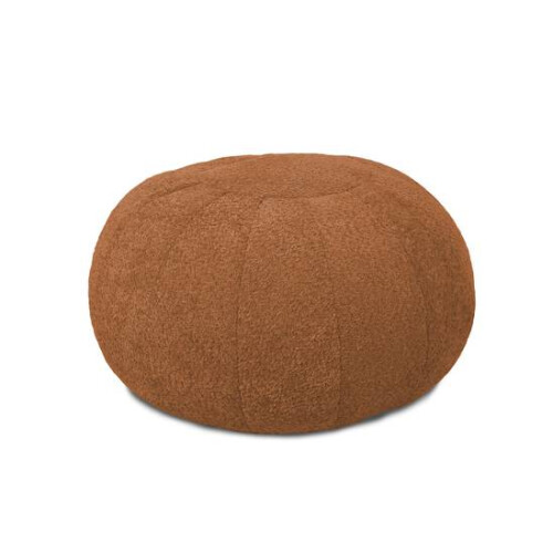 (Rust) rucomfy Indoor Snug Pouffe - Comfortable Bean Bag Footstool 2