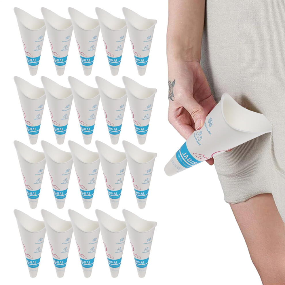 Urinal For Women, 20X Standup Pee Cup Funnel 700Ml Large Capacity 9001264671877