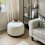 (Oat) rucomfy Indoor Bean Bag Pouffe - Snug Drum Footstool 1