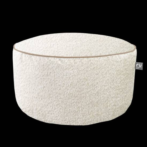 (Oat) rucomfy Indoor Bean Bag Pouffe - Snug Drum Footstool 2