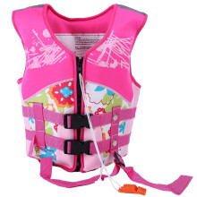 Colete flutuante infantil para auxiliar no aprendizado da natação, com alças duplas e neoprene de secagem rápida, para crianças de 2 a 10 anos