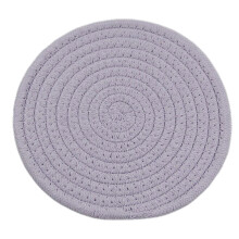 1/3pcs Cup Mat Katoenen Draad Geweven Coaster Ronde Placemats-5