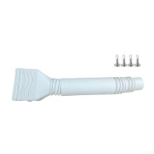 RegenAblaufVerlängerung, adjustable, from 50.8 to 150 cm, white