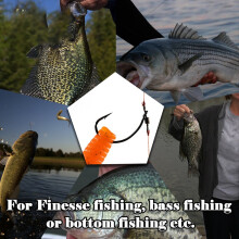 Bait Fishing Reverse Fish Hooks Reinforced Quick for Carp, , Perch, Ca