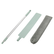 Crevice Cleaning Brush with Adjustable Long Handle, Flexible Microfiber Duster for Furniture and HardtoReach Areas