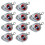 10pcs Swing Jig Head Sinker Weights for Soft Lure Fishing Easy Hook Co 1