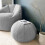 (Grey) rucomfy Indoor Snug Pouffe - Comfortable Bean Bag Footstool 2