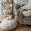 (Oat) rucomfy Indoor Snug Pouffe - Comfortable Bean Bag Footstool 1