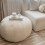 (Oat) rucomfy Indoor Snug Pouffe - Comfortable Bean Bag Footstool 3