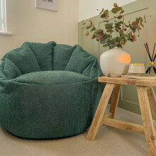 (Moss Green) rucomfy Adults Indoor Bean Bag Chair - Snug Cinema Style