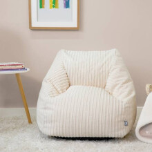 (Ivory) rucomfy Indoor Jumbo Cord Snuggle Bean Bag Chair for Kids