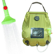 Tragbares Solar-Duschset, Solarheizung, praktisch und einfach zu bedienen, robustes Material für Outdoor-Camping, inklusive Zubehör für