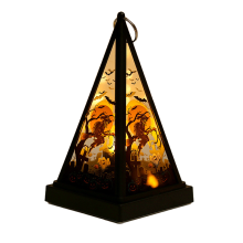 Decoração de Casa Assombrada, Vela Simulada em Formato de Lanterna para Decoração de Halloween, Lanternas LED a Bateria para Enfeites de Festa