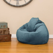 (Teal) rucomfy Indoor Adults Classic Slouchbag Bean Bag Chair - Velvet Seat