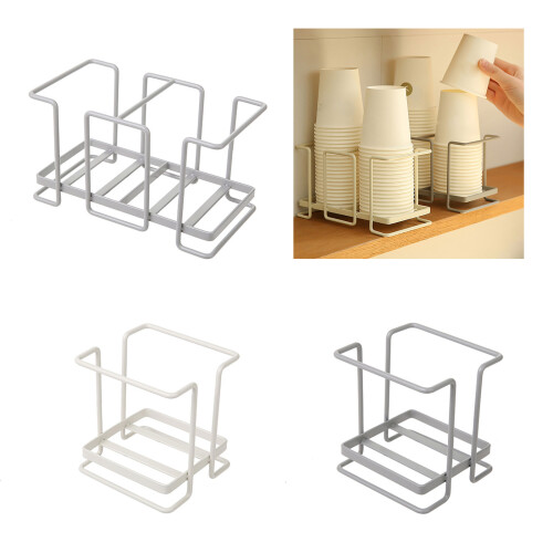 Paper Cup Rack Iron Disposable Cup Stand Convenient Cup-2 2