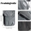 Γκρι πορτοφόλι λαιμού ταξιδιού με RFID, οργανωτής διαβατηρίων από υψηλής ποιότητας 2