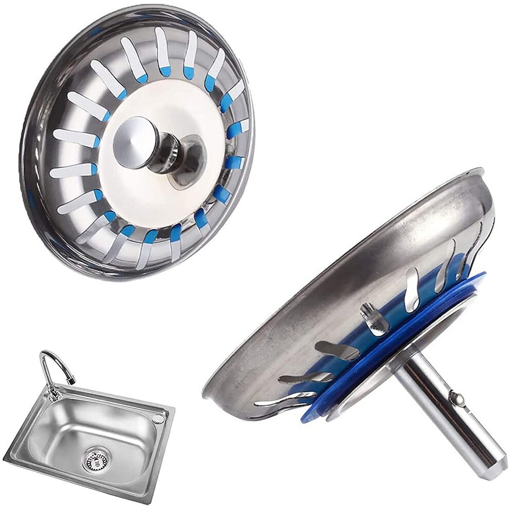 Stainless Steel Kitchen Sink With Filters For Debris, Deep Basin For Dishwashing Needs At Home Hotel Cafe Restaurant 9466005151412