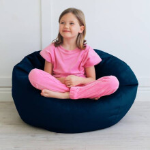 (Peacock Blue) rucomfy Kids Indoor Classic Slouchbag - Velvet Bean Bag Chair