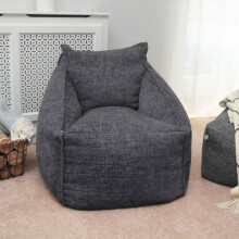 (Slate Grey) rucomfy Weave Bean Bag Chair - Comfortable Lounger for Adults & Teens