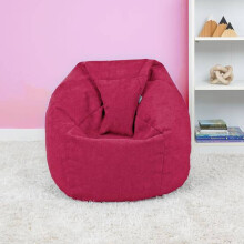 (Cerise Pink) rucomfy Veneto Kids Classic Bean Bag - Soft Lounge Chair for Kids