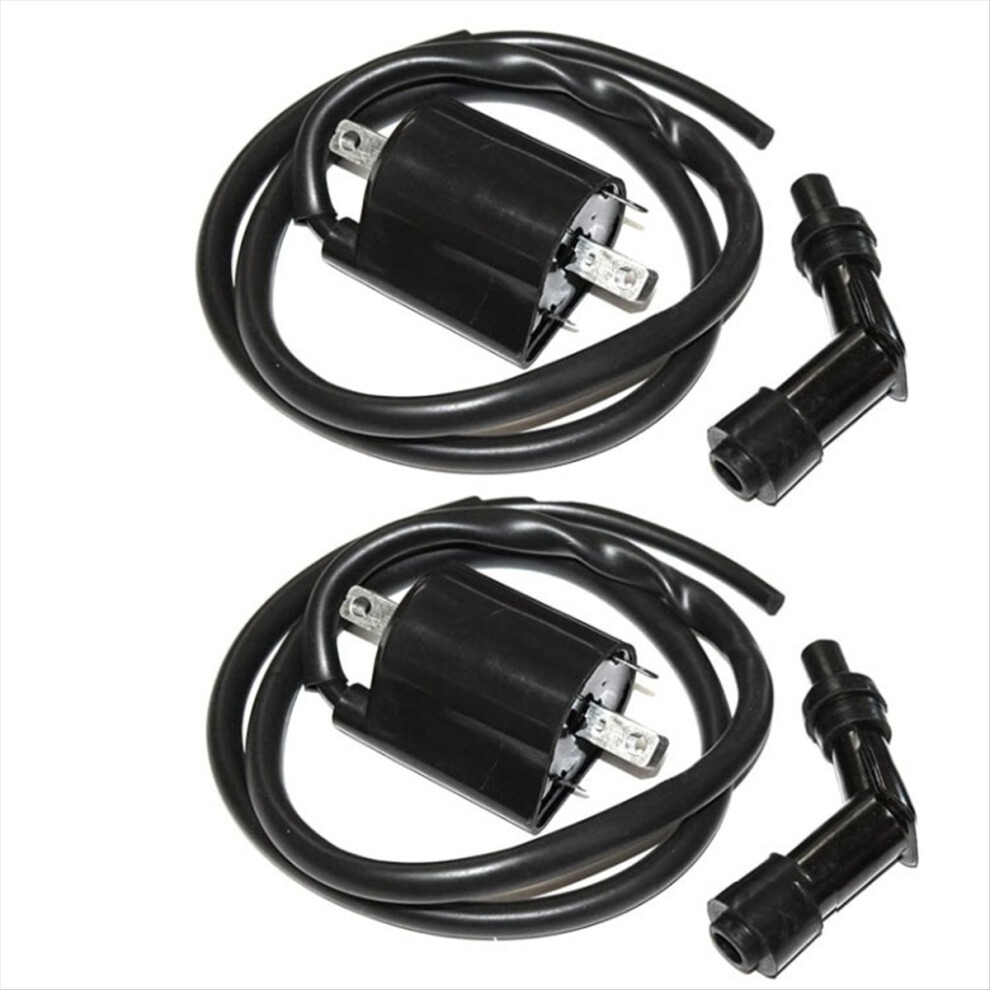 33410-38B00 2 Pcs Front And Rear Ignition Coils Compatible For Vs1400glp Vs-1400Glp Intruder 1400 1987-2004 Black 4851810630347