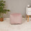 (Pink) rucomfy Velvet Cube Bean Bag Pouffe - Soft Stylish Footstool 1