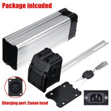BoîTe de Batterie au Lithium en Plastique pour VéLo ÉLectrique 36 V / 48 V / 60 V Capacité 18650 Accessoires de VéLo,Tête de XLR