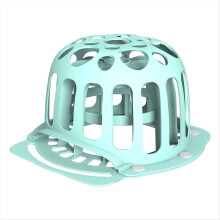 Hat Cleaning Cage Baseball Cap Rack Silicone Protector Curved Blue