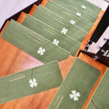 Non Slip Stair Treads Carpet Mats, Luminous Self Adhesive Stair Covers for Safety and Noise Reduction, 55x22cm 5PCS A02