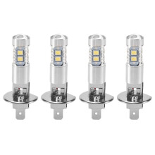 4 StüCk H1 LED Scheinwerfer Nebel Fahren Licht GlüHbirnen 6000K Super Weiß 200W