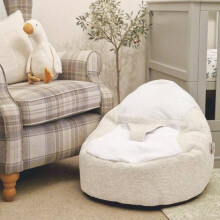 (Oat) rucomfy Snug Gaga Baby Bean Bag - Soft & Supportive Newborn Seat