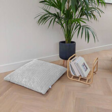 (Platinum Grey) rucomfy Jumbo Cord Bean Bag Floor Cushion - Indoor Versatile Seat