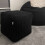 (Black) rucomfy Indoor Jumbo Cord Bean Bag Footstool - Cube Pouffe 1