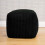(Black) rucomfy Indoor Jumbo Cord Bean Bag Footstool - Cube Pouffe 2