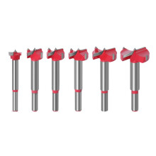Forstner bit, woodworking, hole opener, tools, carbide, 16/20/22/25/30/35 mm, for wood drilling, hinge, wood, plastic, red