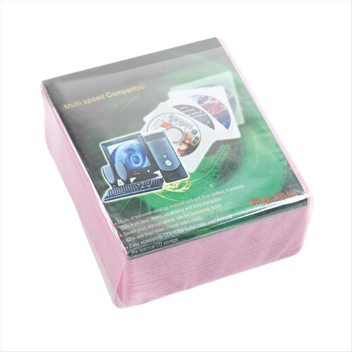 100 Pcs Dual-Sided CD/DVD Collection Set Scratch-Resistant Dust-Proof