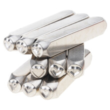 9Pieces/Set Metal Stamp 3/6mm Metal Punch Stamp Stamping-6mm