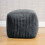 (Slate Grey) rucomfy Indoor Jumbo Cord Bean Bag Footstool - Cube Pouffe 2