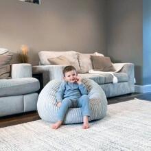 (Platinum Grey) rucomfy Indoor Classic Kids Bean Bag Chair - Jumbo Cord Slouchbag
