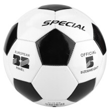 Balón de fútbol recreativo talla 5, material de PVC de tejido denso para una fácil identificación, diseños tradicionales aptos tanto para