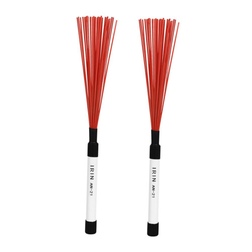 Drum Brushes with Handle for Beginners, Durable Jazz Brushes with Comfortable Grip for Versatile Playing