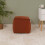 (Rust) rucomfy Velvet Cube Bean Bag Pouffe - Soft Stylish Footstool 1